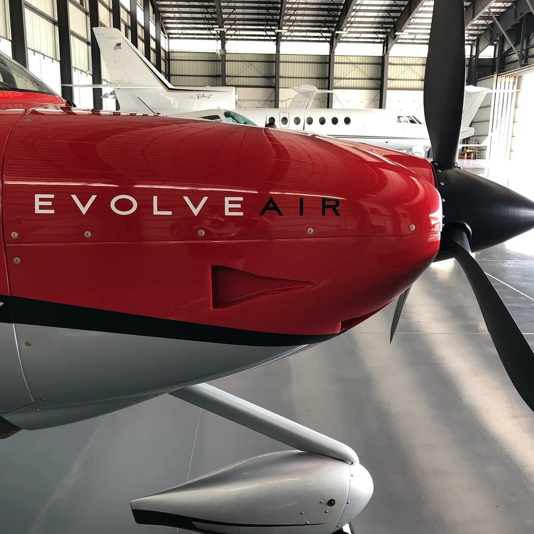 Evolve Air Custom Aircraft — Aviation & Specialty for Evolve Air installed by 3M Certified Stingray Signs LLC