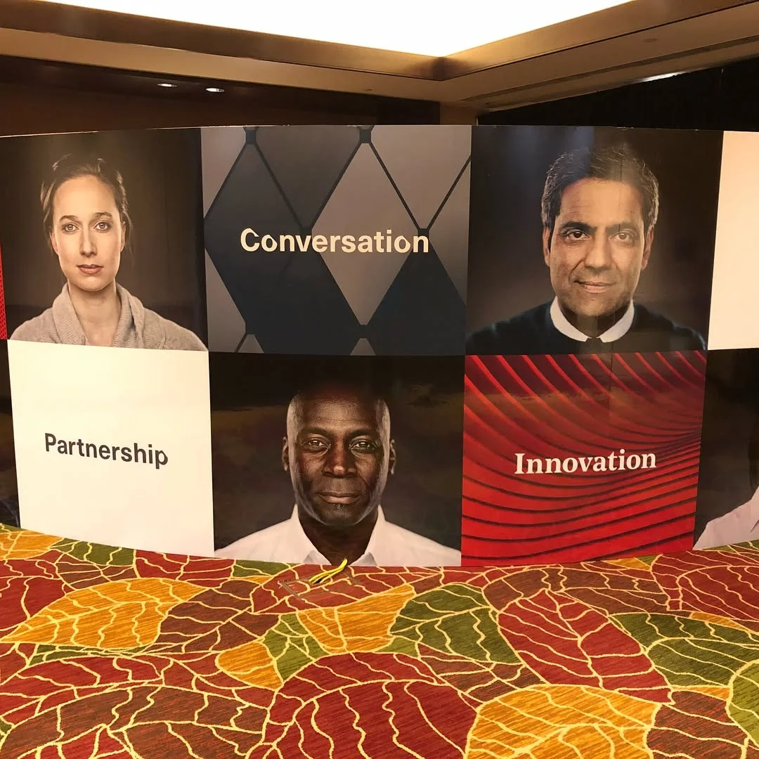Corporate Conference Partnership Backdrop — Wall Murals & Interiors installed by Stingray Signs LLC